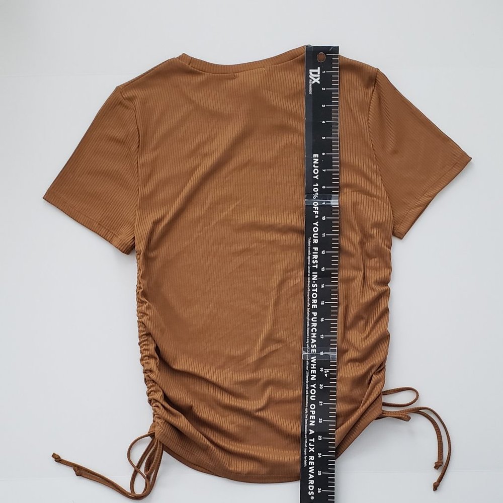 PERFECTLY IMPERFECT Ruched Top - Picture 6 of 7
